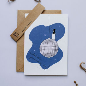 Kartka okolicznościowa "Szaleństwo panieńskiej nocy - niebieska"