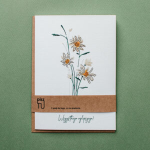 Kartka okolicznościowa "Łąka ze stokrotką"