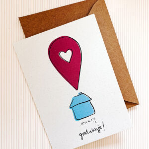 Kartka personalizowana "Nowy dom - współrzędne"