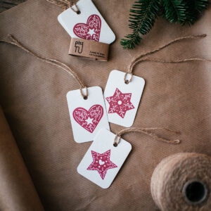 Świąteczne etykiety prezentowe