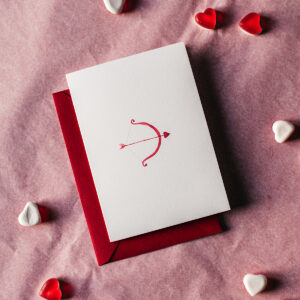 Kartka "Łuk kupidyna"