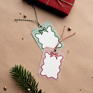 Świąteczne etykiety prezentowe