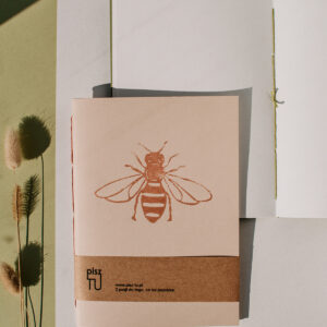 Zeszyt "Owady - pszczoła" szampański beż